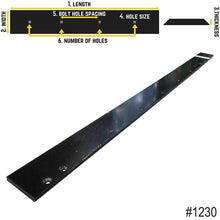 Bolt On Push Blade - Length 72" | Width 6" | Thickness 1/2" |